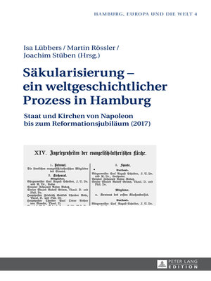 cover image of Saekularisierung – ein weltgeschichtlicher Prozess in Hamburg
